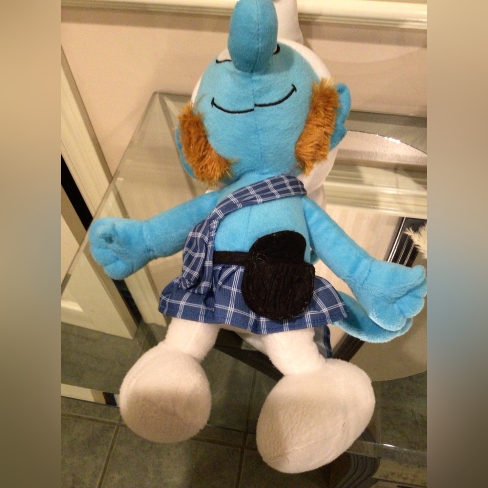 🛍️2 or$35🛍️⬇️Price Dropped ⬇️Gutsy Smurf (Scottish character)plush toy character - Picture 4 of 5